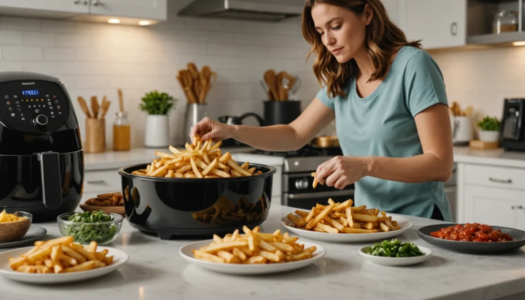 comment cuire des frites dans une friteuse sans huile
