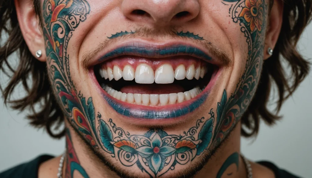 tatouage sur les dents